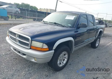 2002 Dodge Dakota Slt z USA, uszkodzony, nr VIN 1B7HL48X42S596546